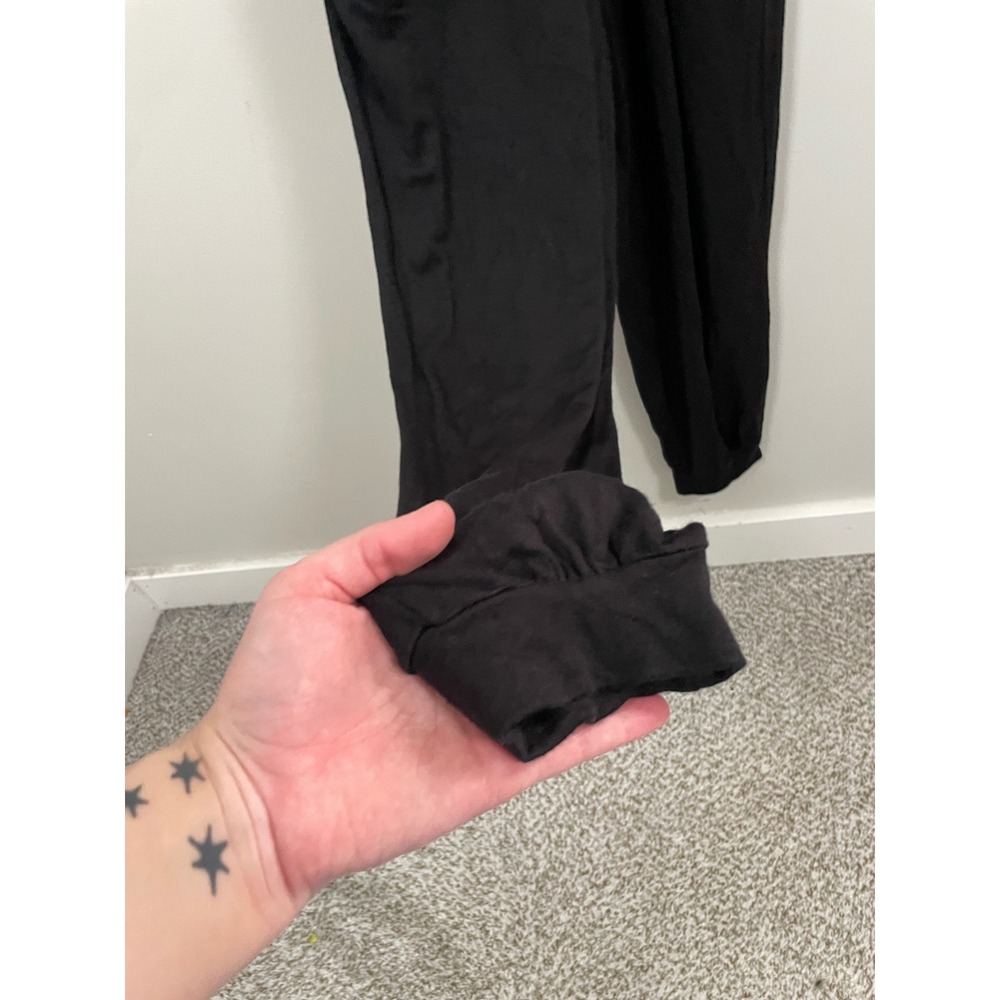 Stelen Black Tie Waist Sleeveless Jumpsuit Size Medium Minimalist Casual Comfort - Picture 4 of 9